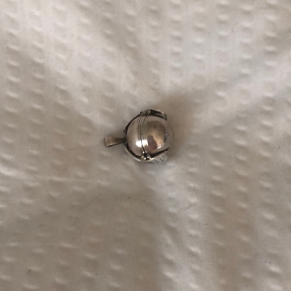 925 Stamped Silver Locket Charm